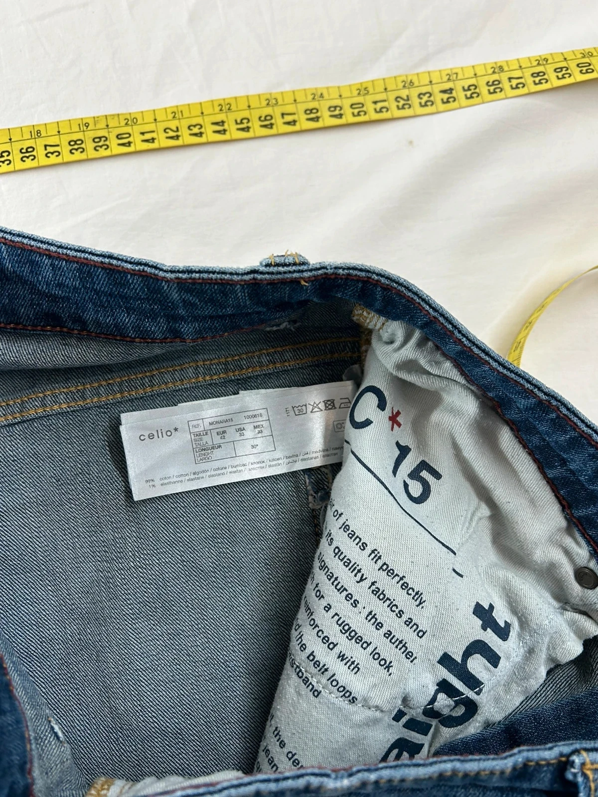 Jean azul marino Celio c15 slim w33 – photo 10